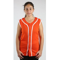 Ladies' MVPDri Sleeveless Baseball Jersey with Piping